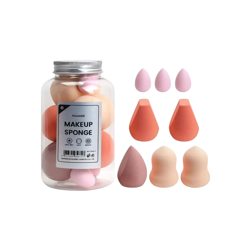 Picture of MAANGE 8Pcs Bottled Beauty Sponge Soft Makeup Sponges Blender For Ladies Multicolor Makeup Puff