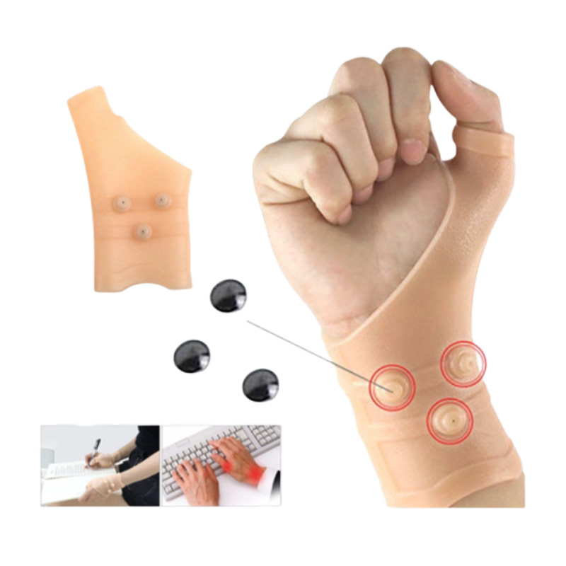 Picture of 1pcs Magnet Hand Protector Silicone Wrist Support Brace Wrist Glove Wrist Protection For Men & Women