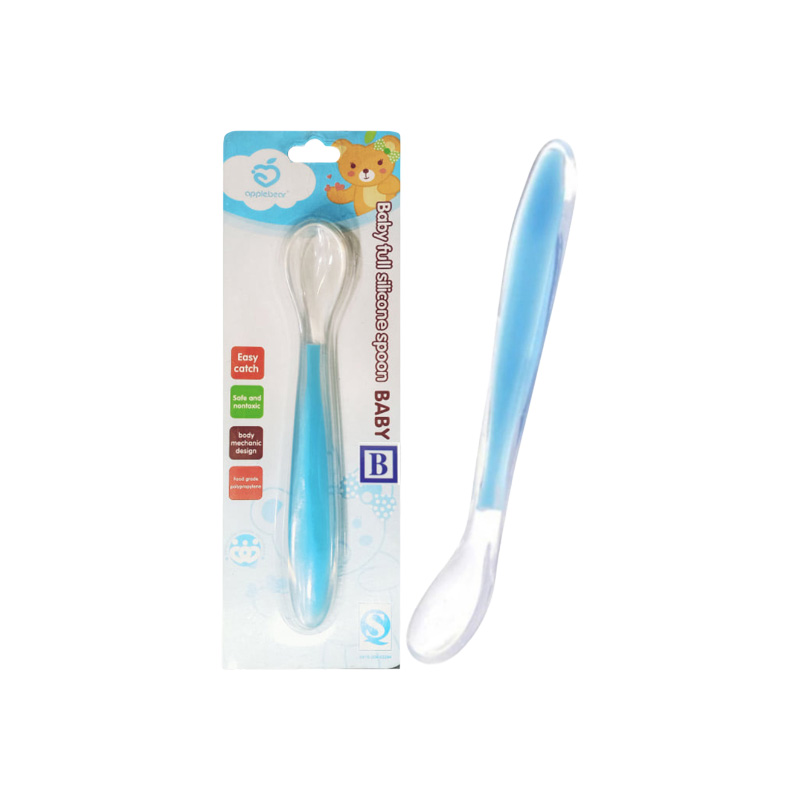 Picture of Applebear 1pcs Baby Feeding Spoon - Soft Silicone Spoon 1pcs - Multicolor Available