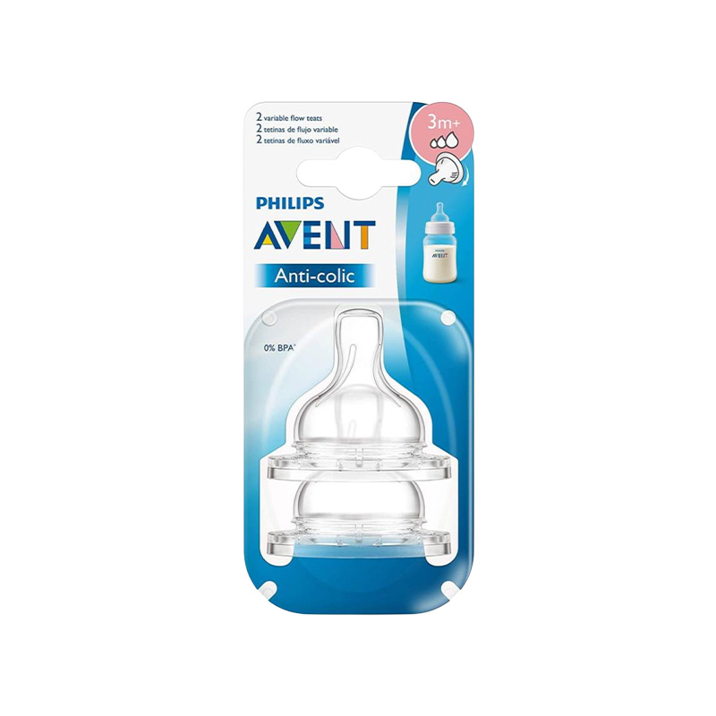 Picture of Philips Avent Bottle_Nipple Anti Colic Teat Medium Flow 2pc - 3m+