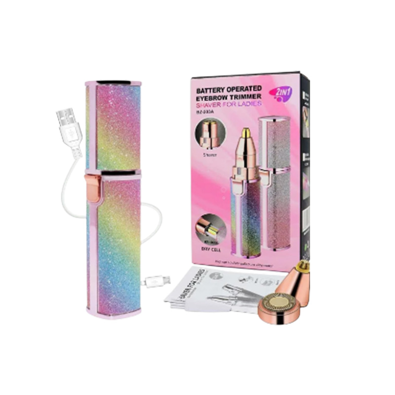 Picture of Eyebrow Trimmer | 2 In 1 Painless Brow Shaver Hair Remover Battery Operated Eyebrow Trimmer Facial Hair Remover