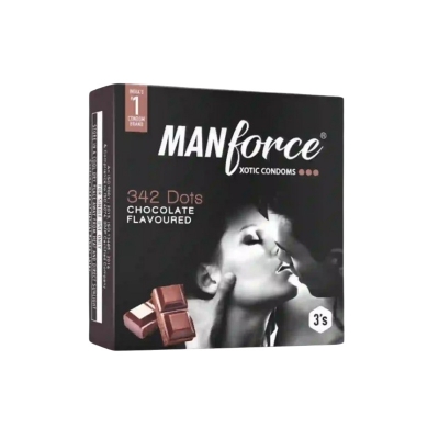 Picture of Manforce Stay Long Gel 8g & Xotic 342 Dots Chocolate Flavor Condom 3pcs | Manforce Condom & Lube Combo | Wedding & Honeymoon Combo
