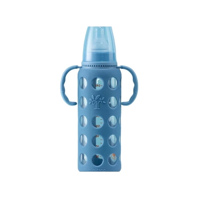 Picture of Baby Feeder Bottle Minitree Regular Neck Baby Feeding Glass Bottle 0m+ 60ml/ 3m+ 120ml/ 6m+ 240ml Bottle Multicolor Available (Select Size Before Order)