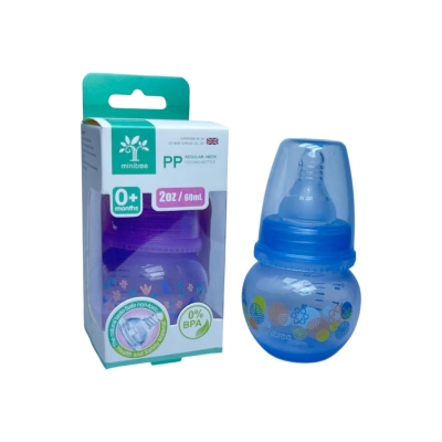 Picture of Minitree Baby Feeding Plastic Bottle 0m+ 60ml/ 3m+ 150ml/ 6m+ 270ml Multicolor (Select Size Before Order)