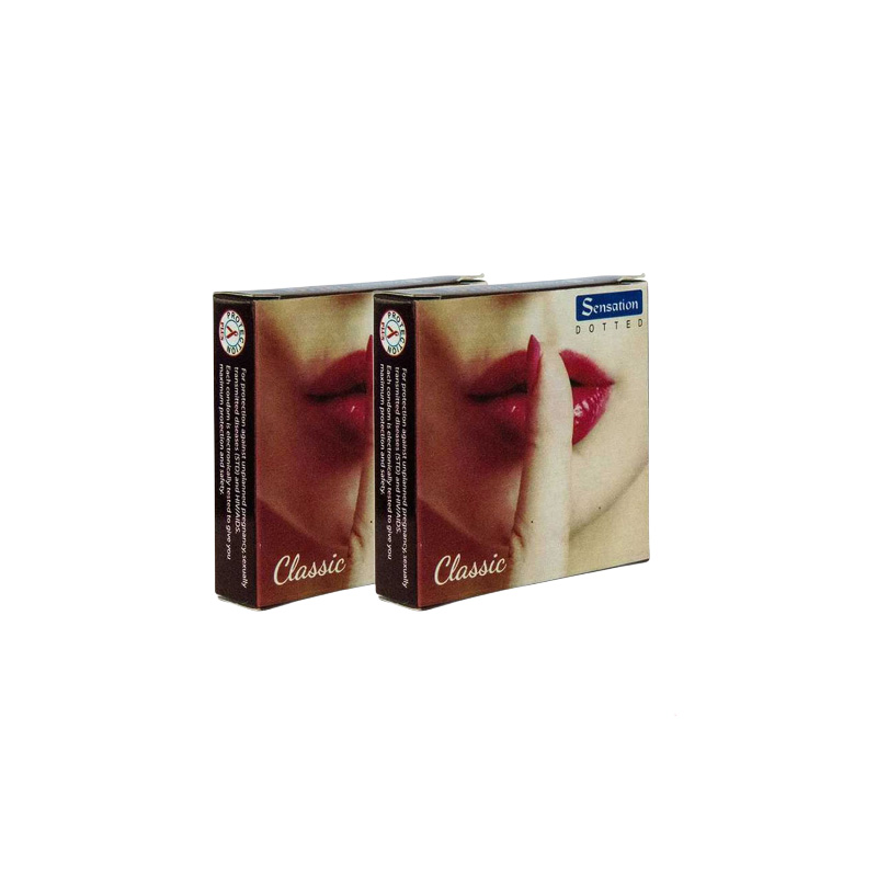 Picture of Sensation Dotted Classic Condom Combo Pack 2 Packs 3x2=6pcs