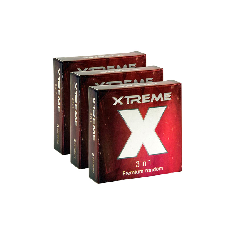 Picture of Xtreme 3 in 1 Premium Condom for Men | Combo Pack - 3 Packs - 3x3=9pcs | Malaysia
