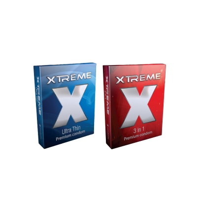 Picture of Xtreme Mix - 1 Pack Ultra Thin 3In1 Premium Condom
