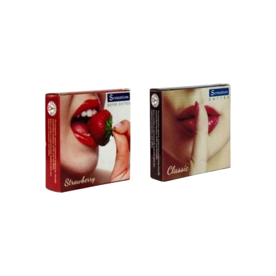 Picture of Sensation Strawberry & Classic Dotted Condom | Combo Pack 3x2=6pcs | SMC