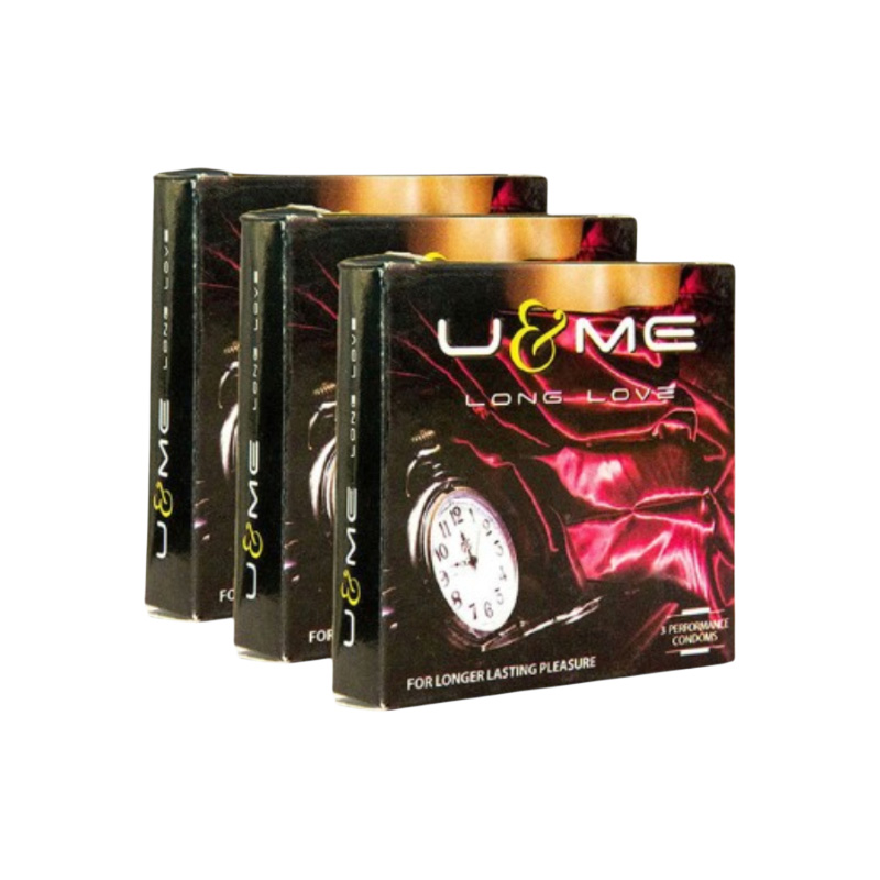 Picture of U&Me Long Love Condoms for Men | 3 Pack Combo 3x3=9pcs Condom