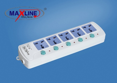 Picture of Maxline 5 Port Multi Extension Socket Model: ML-815-2 Miter Wire ( 7 Fit/Hand )