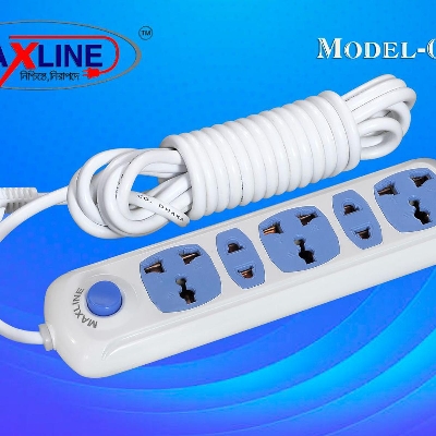 Picture of Maxline 5 Port Multi Extension Socket Model: ML-0032-5 Miter Wire( 16 Fit /Hand Long Wire)