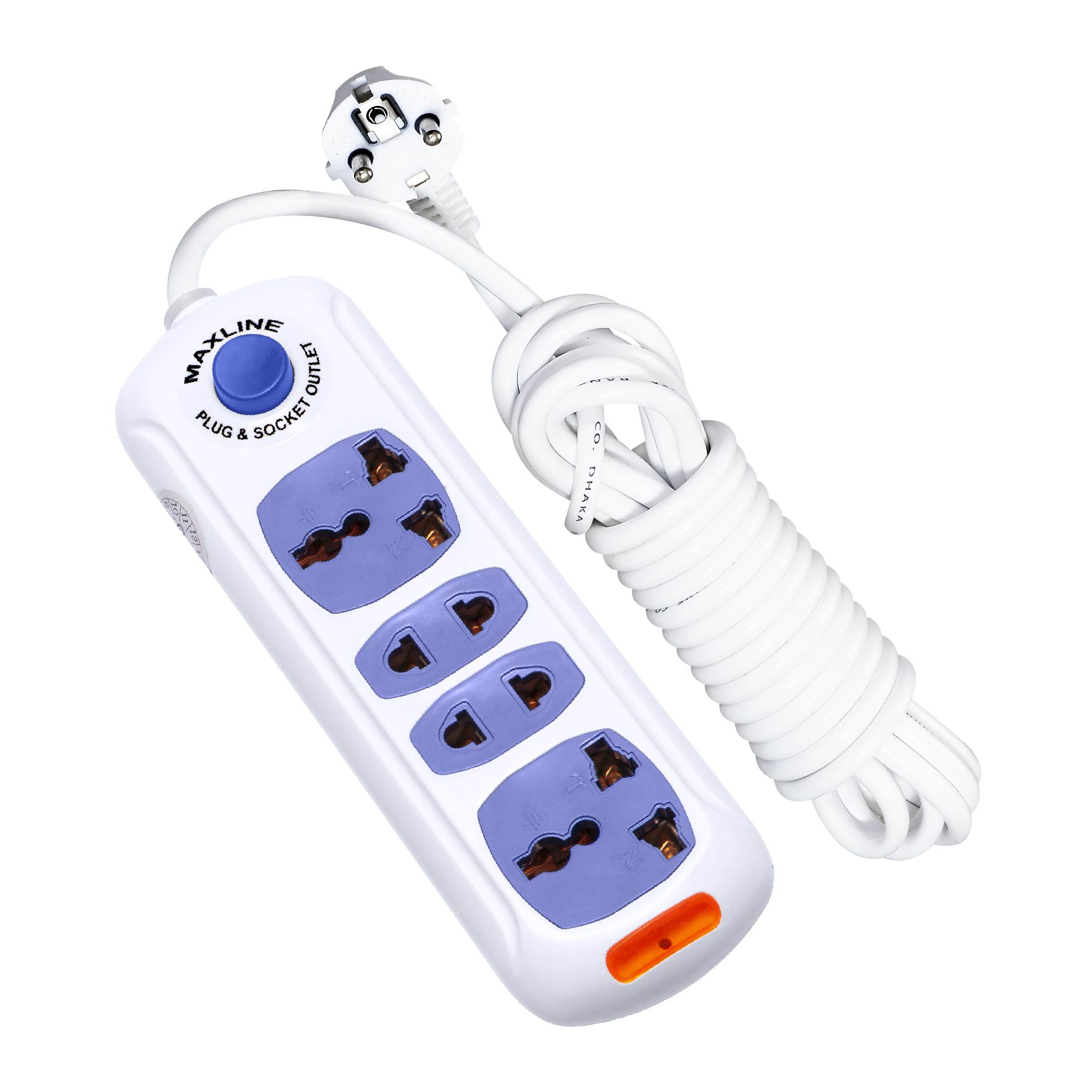 Picture of Maxline 4 Port Multi Extension Socket Model: ML-0033-5 Miter Wire ( 16 Fit/Hand Long Wire )