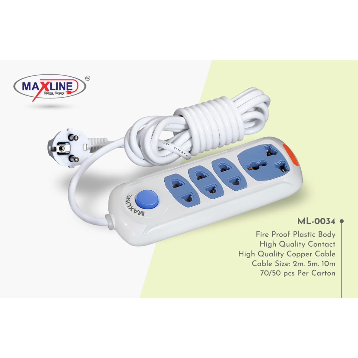 Picture of Maxline 4 Port Multi Extension Socket Model: ML-0034-2 Miter Wire ( 7 Fit/Hand Long Wire )