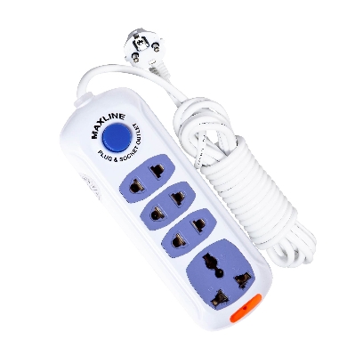 Picture of Maxline 4 Port Multi Extension Socket Model: ML-0034-5 Miter Wire (16 Fit/hand Long Wire )