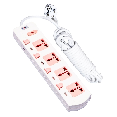 Picture of Maxline 4 Gang Multi Extension Socket Model: ML-348-2 Pin Plug/3 Miter Wire( 10 Fit /Hand Long Wire)