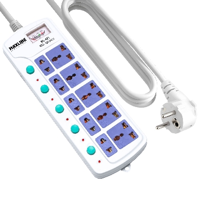 Picture of Maxline 10 Port Multi Extension Socket Model: ML-825-2 Miter Wire-7 Fit/Hand Long Wire