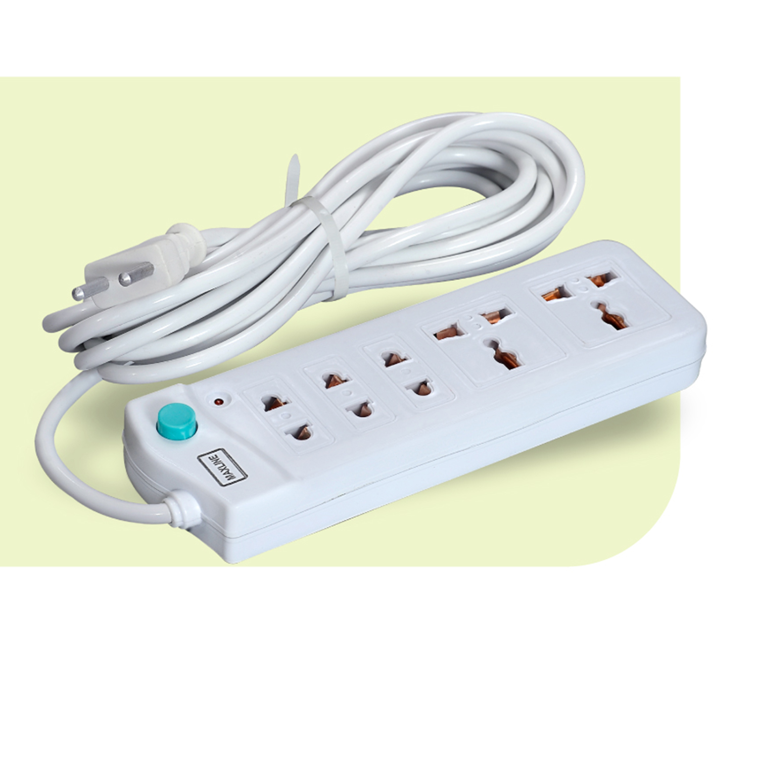 Picture of Maxline 5 Port Multi Extension Socket Model: ML-209-7 Fit Cable
