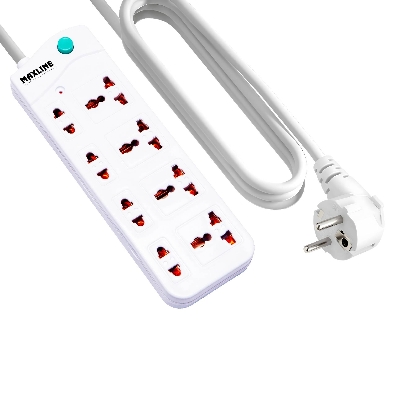 Picture of Maxline 8 Port Multi Extension Socket Model: ML-2010-20 Fit Cable