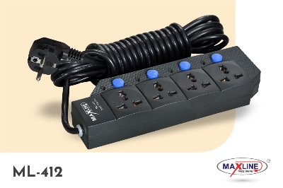 Picture of Maxline  Heavy Duty Multiplug 4 Gang Model-ML-412- 2 Miter Wire/7 Fit