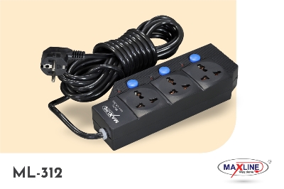 Picture of Maxline  Heavy Duty Multiplug 3 Gang Model-ML-312- 5 Miter Wire/16 Fit