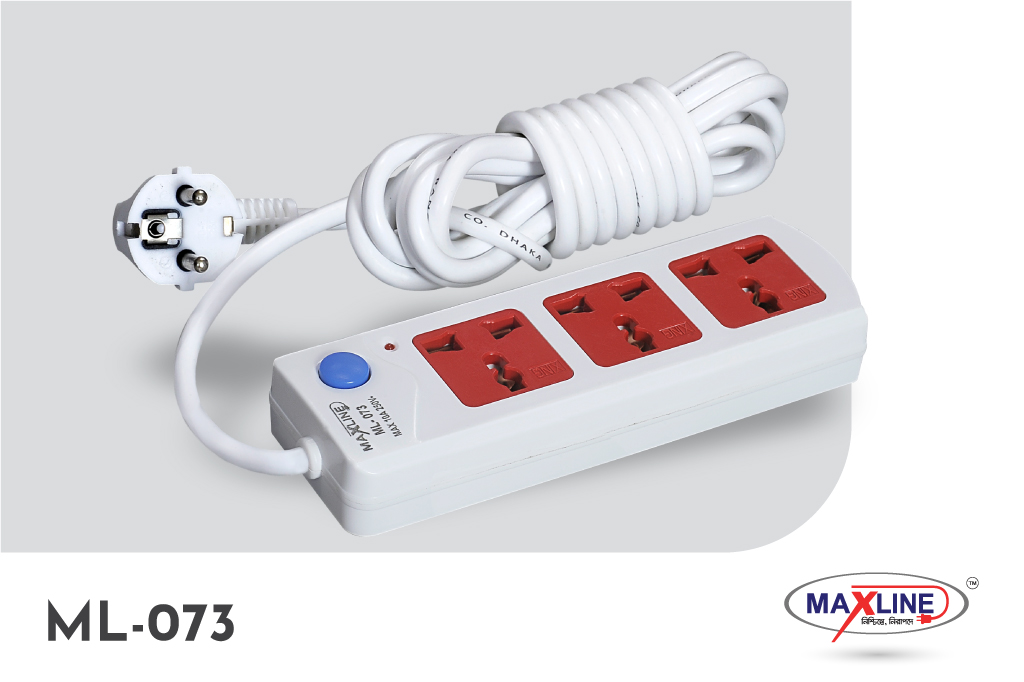 Picture of Maxline  Clasic Multiplug 3 Gang Model-ML-073- 3 Miter Wire/10 Fit