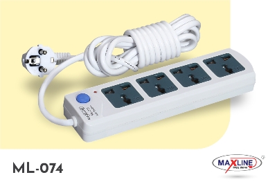 Picture of Maxline  Classic Multiplug 4 Port Socket Model-ML-074- 5 Miter Wire/16Fit