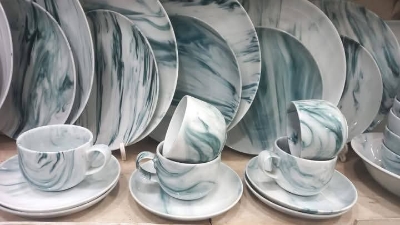 Picture of 32 pc Marvel ceramic Dinner set