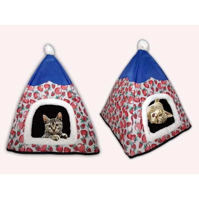 Picture of Pet Home/House For Dog Cat Rabbit will be able to sleep comfortably White+Pink Print