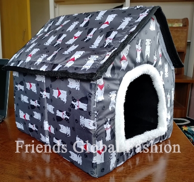 Picture of Pet Home/House For Dog Cat Rabbit will be able to sleep comfortably Red Miki