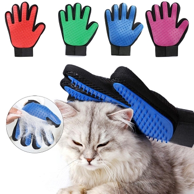Picture of Cat and dog Hair Remove Gloves Cat Grooming Glove Pet Massage Dog Combs Cleaning Deshedding Brush Gloves