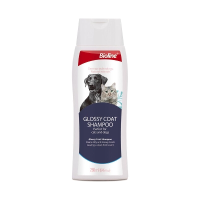 Picture of Bioline Glossy Coat Shampoo For Dogs And Cats 250 ml