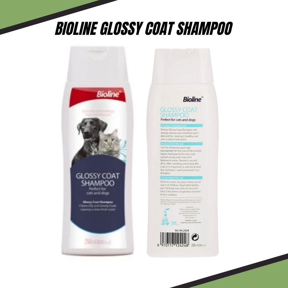 Picture of Bioline Glossy Coat Shampoo For Dogs And Cats 250 ml