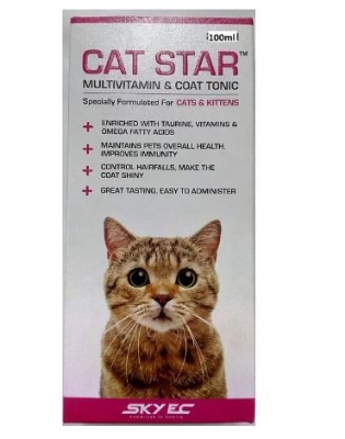 Picture of Cat Star Multi Vitamin & Coat Tonic For Cats And Kittens 100ml CatStar MultiVitamin