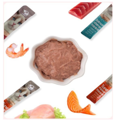 Picture of Cat Treat Snacks Chicken Tuna Salmon Flavor Cat Wet Snacks Food Pet Food Kitten Snack Cat Wet Snacks (Only Chicken flvour Available)  1pices Food Global Pet Shop