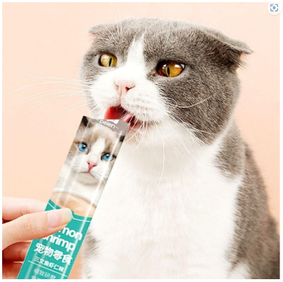 Picture of Cat Treat Snacks Chicken Tuna Salmon Flavor Cat Wet Snacks Food Pet Food Kitten Snack Cat Wet Snacks (Only Chicken flvour Available)  1pices Food Global Pet Shop