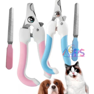 Picture of Pet nail cutter 2 in 1 Stainless Pet nail cutter Dog Cat Stainless Steel grooming tools Nail Clipper Premium Quality