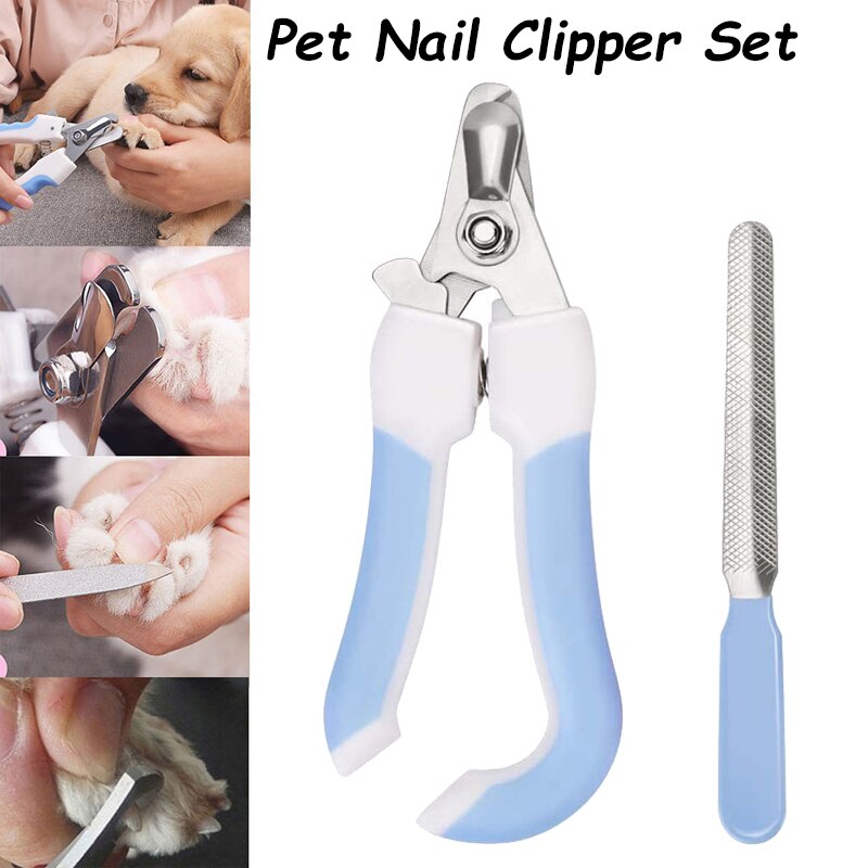 Picture of Pet nail cutter 2 in 1 Stainless Pet nail cutter Dog Cat Stainless Steel grooming tools Nail Clipper Premium Quality