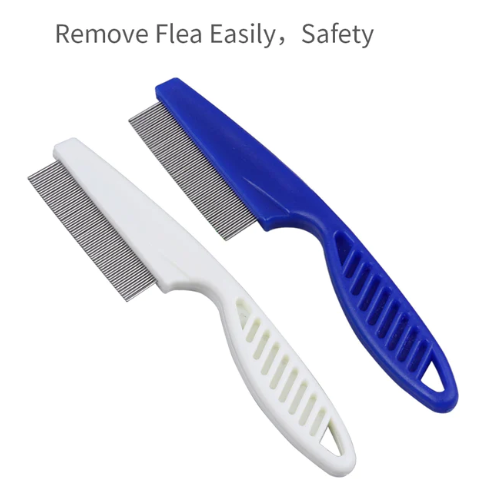 Picture of Pet Flea Comb Dog Cat Hair Grooming Combs Shedding Brush Cleaning Trimmer