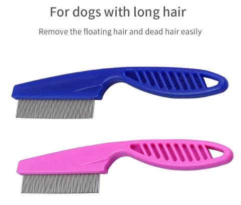 Picture of Pet Flea Comb Dog Cat Hair Grooming Combs Shedding Brush Cleaning Trimmer