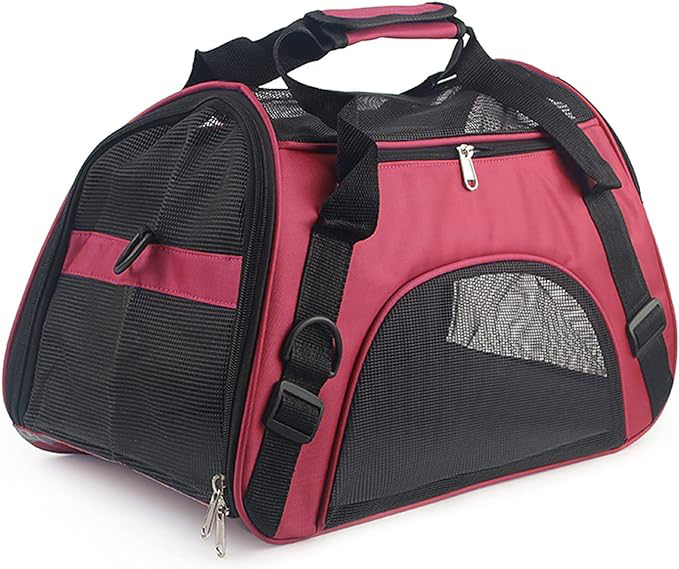 Picture of Cat Carrier Soft-Sided Pet Easy Travel Carrier for Cat Dogs Puppy Rabbit Comfort Portable Folding Pet Carrier JUST PET BD
