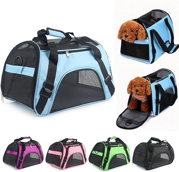 Picture of Cat Carrier Soft-Sided Pet Easy Travel Carrier for Cat Dogs Puppy Rabbit Comfort Portable Folding Pet Carrier JUST PET BD