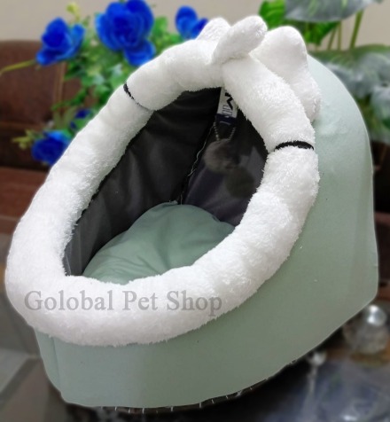 Picture of Cute Cat Beds Warm Cat House Winter Cat Kitten Puppy Dog Soft Warm Bed Kenne Lounger Cushion Global Pet Shop  House