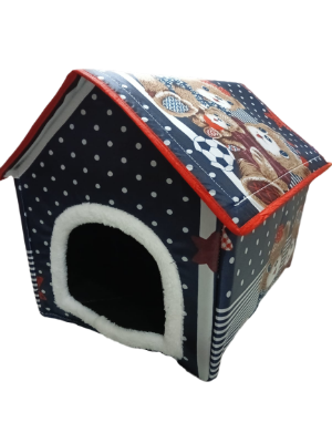 Picture of Pet Home/House For Dog Cat Rabbit will be able to sleep comfortably Multicolor Print Large Size