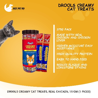 Picture of Drools Creamy cat Treats, Real Chicken, 15 gm (1 Pices)