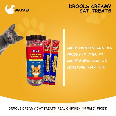 Picture of Drools Creamy cat Treats, Real Chicken, 15 gm (1 Pices)