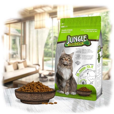 Picture of Jungle Adult Kitten Cat Food with Chicken And Fish
