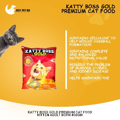 Picture of Katty Boss Gold Premium Cat Food Kitten Adult Both 400gm