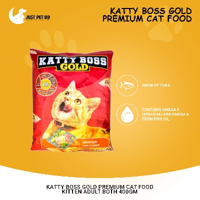Picture of Katty Boss Gold Premium Cat Food Kitten Adult Both 400gm