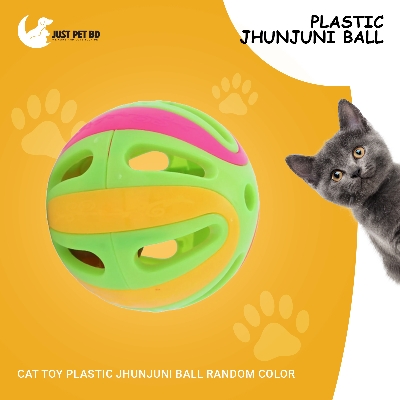 Picture of Cat Toy Plastic Jhunjuni Ball  Random Color