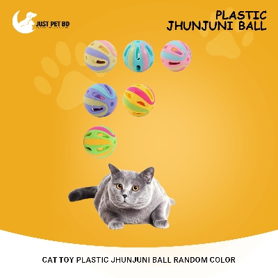 Picture of Cat Toy Plastic Jhunjuni Ball  Random Color